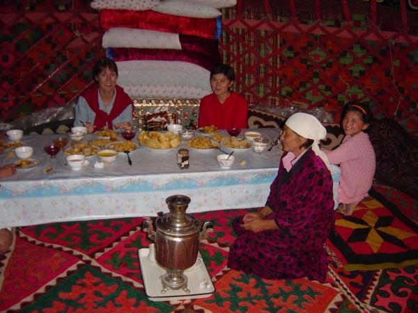 At yurt Kyrgyzstan