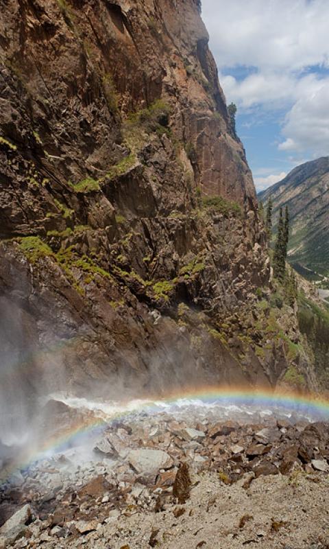 Barskoon waterfall